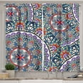thumbnail image 1 of Ambesonne Vintage Kitchen Curtains, Circular Floral, 55"x39", Multicolor, 1 of 3