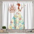 thumbnail image 1 of Ambesonne Vintage Kitchen Curtains, Love Themed Romantic Print, 55"x45", Burnt Orange, 1 of 3