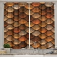 thumbnail image 1 of Ambesonne Vintage Kitchen Curtains, Medieval Scale Pattern, 55"x39", Multicolor, 1 of 3
