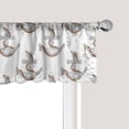 thumbnail image 1 of Ambesonne Vintage Nautical Tattoo Window Valance, Repetitive Anchor and Rope Motif Maritime Pattern, Curtain Valance for Kitchen Bedroom Decor with Rod Pocket, 54" X 18", Pale Cinnamon Pale Grey, 1 of 2