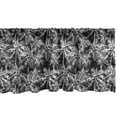 thumbnail image 1 of Ambesonne Vintage Palm Window Valance, Jungle Scene Island, 42" x 12", Charcoal Grey and White, 1 of 3