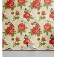 thumbnail image 1 of Ambesonne Vintage Peel & Stick Wallpaper for Home, English Roses Birds Art, 13"x100", Dark Salmon Sage Green, 1 of 5