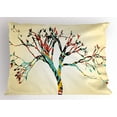 thumbnail image 1 of Ambesonne Vintage Pillow Sham, Abstract Colorful Tree, 26" X 20", Multicolor, 1 of 2