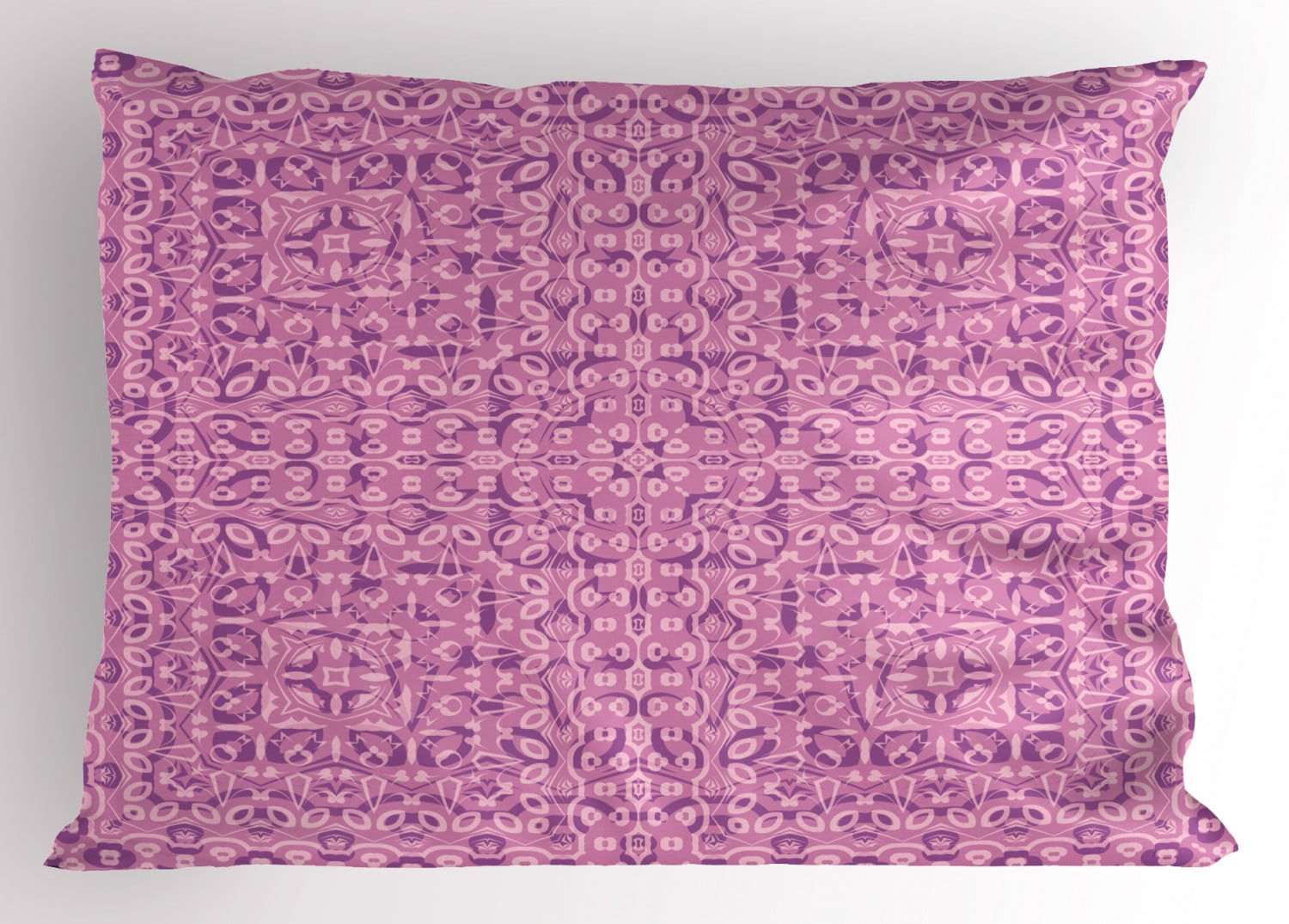 Ambesonne vintage pillow sham abstract ethnic 26 x 20 magenta pink