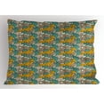 thumbnail image 1 of Ambesonne Vintage Pillow Sham, Blossoming Carnations, 26" X 20", Multicolor, 1 of 2