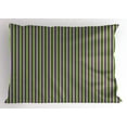 thumbnail image 1 of Ambesonne Vintage Pillow Sham, Blue Green Bold Stripes, 36" X 20", Royal Blue Lime Green, 1 of 2