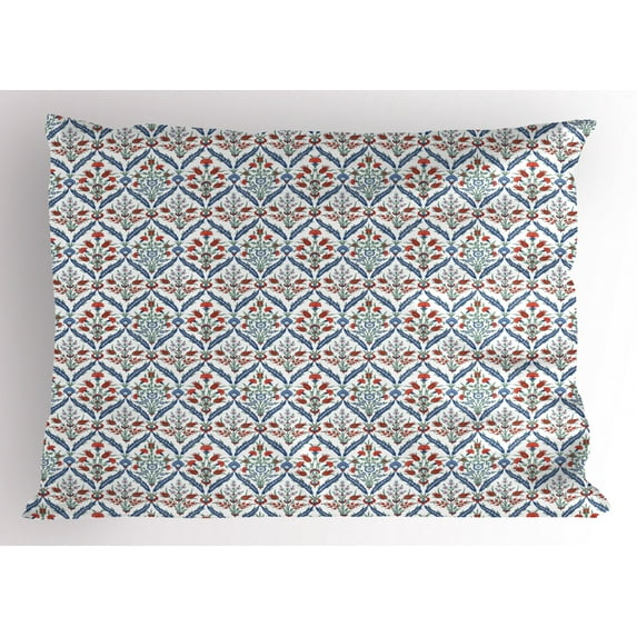 Ambesonne Vintage Pillow Sham, Floral Patterns, 36" X 20", Multicolor