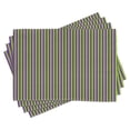 thumbnail image 1 of Ambesonne Vintage Place Mats Set of 4, Blue Green Bold Stripes, Standard Size, Royal Blue Lime Green, 1 of 6