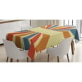 thumbnail image 1 of Ambesonne Vintage Rainbow Tablecloth Rectangular Table Cover, Grungy Sunburst, 60"x90", Multicolor, 1 of 4