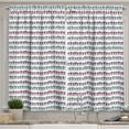 thumbnail image 1 of Ambesonne Vintage Retro Kitchen Curtains, Hippie Style Hearts, 55"x36", Pink Lavender and Turquoise, 1 of 3