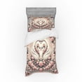 thumbnail image 1 of Ambesonne Vintage Romantic Bedding Set 3 Pcs, Doves and Roses, TwinXL, Pale Pink Pale Cadet Blue, 1 of 2