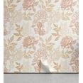 thumbnail image 1 of Ambesonne Vintage Rose Peel & Stick Wallpaper for Home, Peachy Tone Floral Art, 13"x72", Peach Pale Peach White, 1 of 6
