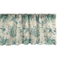 thumbnail image 1 of Ambesonne Vintage Rose Window Valance, Grunge Bird and Leaves, 54" X 12", Eggshell Seafoam, 1 of 2