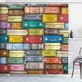 thumbnail image 1 of Ambesonne Vintage Shower Curtain, Colored Travel Suitcase, 69"Wx75"L, Multicolor, 1 of 3