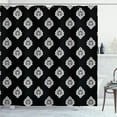 thumbnail image 1 of Ambesonne Vintage Shower Curtain, Damask Inspired Royal Art, 69"Wx75"L, Charcoal Grey and White, 1 of 3