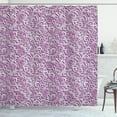 thumbnail image 1 of Ambesonne Vintage Shower Curtain, Floral Swirls of Victorian, 69"Wx70"L, Pearl Fuchsia, 1 of 4