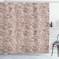 thumbnail image 1 of Ambesonne Vintage Shower Curtain, Floral Swirls of Victorian, 69"Wx75"L, Warm Taupe, 1 of 4