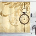 thumbnail image 1 of Ambesonne Vintage Shower Curtain, Grungy Backdrop Design, 69"Wx70"L, Brown, 1 of 5