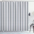 thumbnail image 1 of Ambesonne Vintage Shower Curtain, Nostalgic 70s Stripes Lines, 69"Wx84"L, Dark Grey, 1 of 4