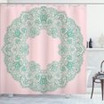 thumbnail image 1 of Ambesonne Vintage Shower Curtain, Old Fashion Floral Boho Art, 69"Wx75"L, Jade Green, 1 of 1