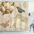 thumbnail image 1 of Ambesonne Vintage Shower Curtain, Old Retro Lettering, 69"Wx84"L, Pale Brown Black, 1 of 5