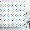 thumbnail image 1 of Ambesonne Vintage Shower Curtain, Polka Dots Fashion, 69"Wx75"L, Apple Green Jade Green, 1 of 5