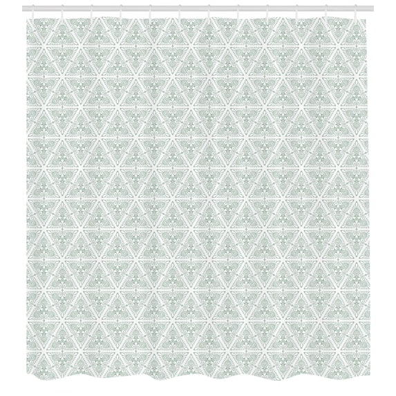 Ambesonne Vintage Shower Curtain, Renaissance Inspirations, 69"Wx70"L, Pale Sage Green White