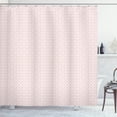 thumbnail image 1 of Ambesonne Vintage Shower Curtain, Repeating Geometric Floral, 69"Wx70"L, Pale Rust and White, 1 of 1