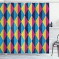 thumbnail image 1 of Ambesonne Vintage Shower Curtain, Sixties Triangle Motifs, 69"Wx70"L, Multicolor, 1 of 3