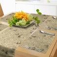 thumbnail image 1 of Ambesonne Vintage Table Runner & Placemats, Marine Fantasy Map Design, Placemat 4 pcs + Runner 14"x72", Beige and Dark Cocoa, 1 of 2