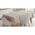 thumbnail image 1 of Ambesonne Vintage Tablecloth Rectangular Table Cover, Boho Stripes and Shapes, 52"x70", Multicolor, 1 of 4