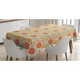 thumbnail image 1 of Ambesonne Vintage Tablecloth Rectangular Table Cover, Cheerful Garden Doodle, 52"x70", Multicolor, 1 of 4