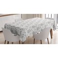 thumbnail image 1 of Ambesonne Vintage Tablecloth Rectangular Table Cover, Moon Sun Arrow Art, 52"x70", Blue Yellow, 1 of 4