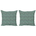 thumbnail image 1 of Ambesonne Vintage Throw Pillow Cover 2 Pack, Antique Ornate Spring, 24", Multicolor, 1 of 2