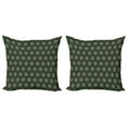 thumbnail image 1 of Ambesonne Vintage Throw Pillow Cover 2 Pack, Floral Motif Timeless Retro, 16", Emerald Beige, 1 of 2