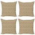 thumbnail image 1 of Ambesonne Vintage Throw Pillow Cover 4 Pack, Nostalgic Botany Ornate, 18", Multicolor, 1 of 7