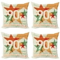thumbnail image 1 of Ambesonne Vintage Throw Pillow Cover 4 Pack, Old Age Celebrations, 20", Multicolor, 1 of 5