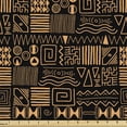 thumbnail image 1 of Ambesonne Vintage Tribal Fabric by the Yard Upholstery, Aboriginal Drawings, 5 Yards, Pale Orange Black, 1 of 4