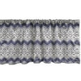 thumbnail image 1 of Ambesonne Vintage Tribal Window Valance, Aztec Style Ornament, 54" X 12", Indigo and Ivory, 1 of 3