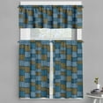 thumbnail image 1 of Ambesonne Vintage Valance & Curtain, Abstract Oriental Motif, 55"x24", Pale Blue Caramel Blue, 1 of 6