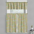 thumbnail image 1 of Ambesonne Vintage Valance & Curtain, Floral Retro Ornament Art, 55"x36", Mustard Pistachio Green, 1 of 7