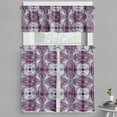thumbnail image 1 of Ambesonne Vintage Valance & Curtain, Geometric Stripe Circle, 55"x45", Lavender Plum, 1 of 6