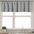 thumbnail image 1 of Ambesonne Vintage Valance Pack of 2, Continuous Nostalgia Lace, 54"X12", Dark Taupe Grey White, 1 of 5