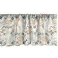 thumbnail image 1 of Ambesonne Vintage Window Valance, Art Nostalgia Roses Leaves, 42" x 18", Pale Peach Laurel Green, 1 of 2