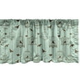 thumbnail image 1 of Ambesonne Vintage Window Valance, Birds and Cages Art, 54" X 18", Mint Green and Brown, 1 of 3