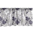 thumbnail image 1 of Ambesonne Vintage Window Valance, Blooming Magnolia Buds, 54" X 18", Dark Mauve Pale Grey, 1 of 3