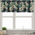 thumbnail image 1 of Ambesonne Vintage Window Valance, Blossoms Dragonflies, 54" X 12", Mint Green and Dark Blue, 1 of 5