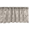 thumbnail image 1 of Ambesonne Vintage Window Valance, Classic Swirls and Flowers, 54" X 12", Warm Taupe Pale Eggshell, 1 of 3