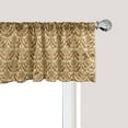 thumbnail image 1 of Ambesonne Vintage Window Valance, Curvy Leaves Daisies, 54" X 12", Caramel and Tan, 1 of 3