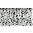 thumbnail image 1 of Ambesonne Vintage Window Valance, Greyscale Botanical Art, 42" x 12", Charcoal Grey and Taupe Grey, 1 of 3